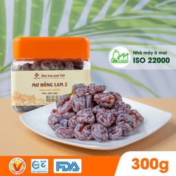 Thumbnail Ô mai (xí muội) mơ Hồng Lam 2 dạng hộp và gói. Có vị chua, ngọt, mặn 2