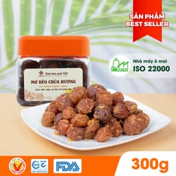 Thumbnail Ô mai (xí muội) mơ dẻo chùa Hương Hồng Lam. Dạng hộp và gói. Có vị chua, ngọt, dẻo của gừng 2