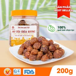 Thumbnail Ô mai (xí muội) mơ dẻo chùa Hương Hồng Lam. Dạng hộp và gói. Có vị chua, ngọt, dẻo của gừng 1