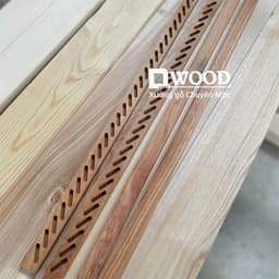 Thumbnail Cặp rãnh cửa chớp lá sách Dwood gỗ Gõ đỏ tự nhiên - chiều dài tự chọn 2