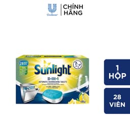 Thumbnail Hộp Viên Rửa Chén Bát Sunlight 5 in 1 Dành Cho Máy Rửa Chén (28 Viên/Hộp) 1
