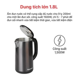 Thumbnail ẤM SIÊU TỐC 1.8L HAPPYCOOK, HEK-180SG 4