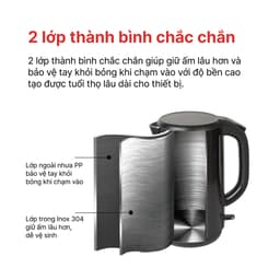 Thumbnail ẤM SIÊU TỐC 1.8L HAPPYCOOK, HEK-180SG 3