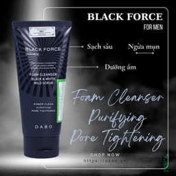 Thumbnail Sữa rửa mặt cao cấp cho nam DABO Black Force For Men 120ml 3