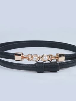 Thumbnail Dây nịt da PU khóa ngọc bản 1cm thời trang Callene (L1741) 2