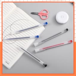 Thumbnail Bút Gel Nước Mực Đen Xanh Đỏ Khô Nhanh Ngòi 0.5mm 3