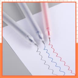 Thumbnail Bút Gel Nước Mực Đen Xanh Đỏ Khô Nhanh Ngòi 0.5mm 4