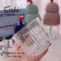 Thumbnail Phụ kiện máy xay Hattiecs ăn dặm 8 lưỡi cối thủy tinh thay thế, lưỡi dao thay thế, thân máy thay thế 1