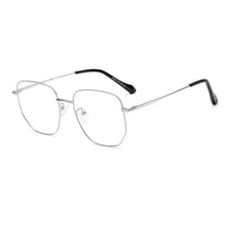 Thumbnail Kính cận có độ sẵn 0 - 6 độ nam nữ mắt vuông kim loại màu đen, bạc, vàng 7K2970. Tròng 0 độ chống tia UV, ánh sáng xanh 4