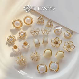 Thumbnail Bông tai nữ chuôi bạc 925 Eleanor Accessories đa dạng kiểu dáng phụ kiện trang sức khuyên tai 3660 1