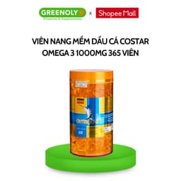 Thumbnail Dầu Cá Costar Bổ Sung Omega 3 1000mg Tăng Cường Trí Não, Tim Mạch Và Thị Lực 365 Viên 2