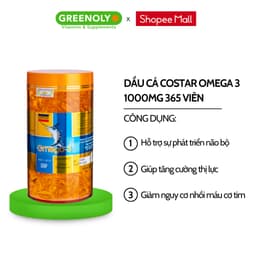 Thumbnail Dầu Cá Costar Bổ Sung Omega 3 1000mg Tăng Cường Trí Não, Tim Mạch Và Thị Lực 365 Viên 3