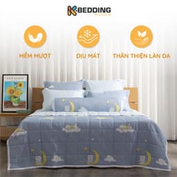 Thumbnail Bộ ga chần bông K-Bedding by Everon chất vải Cool Flex KCSP mềm mát bộ 4 món, không bao gồm chăn 1