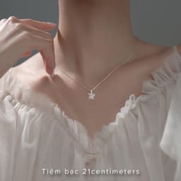 Thumbnail Dây chuyền bạc Tiny Flower, Dây chuyền Tiệm bạc 21Centimeters 1