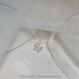 Thumbnail Dây chuyền bạc Tiny Flower, Dây chuyền Tiệm bạc 21Centimeters 3