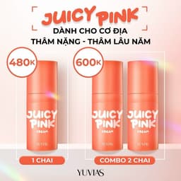 Thumbnail Kem làm hồng ti, hồng nhũ hoa, bikini, dưỡng ẩm, mềm ti JUICY PINK, dung tích 5gr - YUVIAS, che tên sp 4