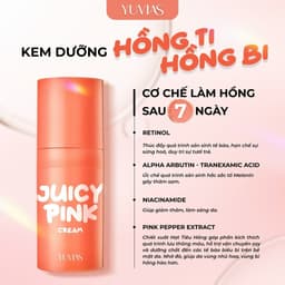 Thumbnail Kem làm hồng ti, hồng nhũ hoa, bikini, dưỡng ẩm, mềm ti JUICY PINK, dung tích 5gr - YUVIAS, che tên sp 2