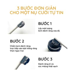 Thumbnail Trắng răng than Ngọc Trai UMIHA (30g) - Bột trắng răng thành phần Than hoạt tính, Canxi, Bột than tre 3