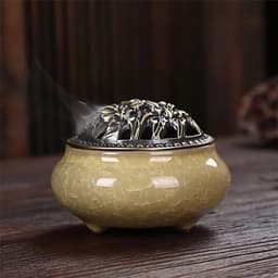 Thumbnail Lư xông trầm hương, nhang nụ, lư đốt trầm hương cao cấp gốm sứ 1