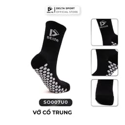 Thumbnail DELTA Vớ Tất Thể Thao Cổ Trung Nam Nữ Cao Cấp, Co Giãn 4 Chiều, Thoáng Khí, Thấm Hút Mồ Hôi SO007U0 2