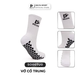 Thumbnail DELTA Vớ Tất Thể Thao Cổ Trung Nam Nữ Cao Cấp, Co Giãn 4 Chiều, Thoáng Khí, Thấm Hút Mồ Hôi SO007U0 3