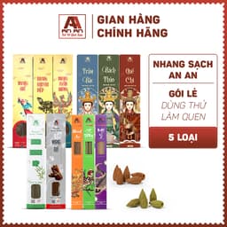 Thumbnail Nhang thơm sạch tự nhiên gói nhỏ dùng thử làm quen 23cm, 38cm, 40cm, nhang sạch An An quế, khuynh diệp, trầm hương 2