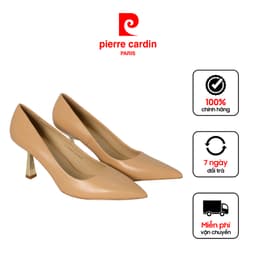 Thumbnail Giày cao gót nữ Pierre Cardin chất liệu da bò thật, đế cao 6cm, đế chống trượt - 239 1