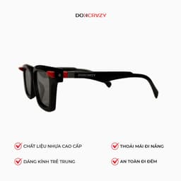 Thumbnail Kính mát thời trang DOKCRAZY IVYY Streetwear Hot Trend, Nhựa sinh học cao cấp, Unisex, chống UV400 1