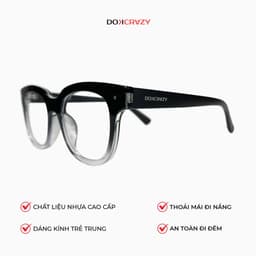 Thumbnail Gọng kính DOKCRAZY KYLA Unisex Phù hợp nhiều dáng mặt, nhựa sinh học cao cấp, Chống ánh sáng xanh 2