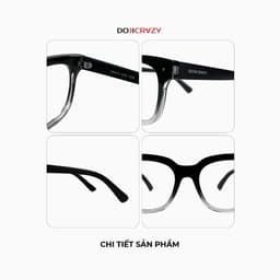 Thumbnail Gọng kính DOKCRAZY KYLA Unisex Phù hợp nhiều dáng mặt, nhựa sinh học cao cấp, Chống ánh sáng xanh 3
