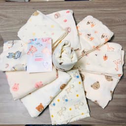Thumbnail Vỏ gối chống trào ngược muslin, trần bông Kidsword Bunny kích thước 70x70x20cm (Lưu ý dành cho ruột gối chữ C ) 1
