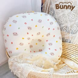 Thumbnail Vỏ gối chống trào ngược muslin, trần bông Kidsword Bunny kích thước 70x70x20cm (Lưu ý dành cho ruột gối chữ C ) 3