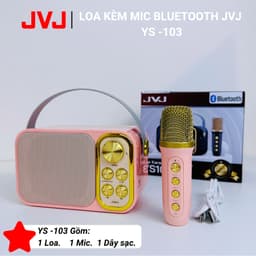 Thumbnail Loa bluetooth mini karaoke kèm mic JVJ YS-103 1 mic / Loa Ys-105 2 mic công suất 10W - Bảo hành chính hãng 06 Tháng 3