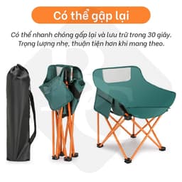 Thumbnail BG - Ghế cắm trại có túi đeo ,câu cá, dã ngoại, có thể gập lại, sân di động có túi ghế cắm trại S12 4