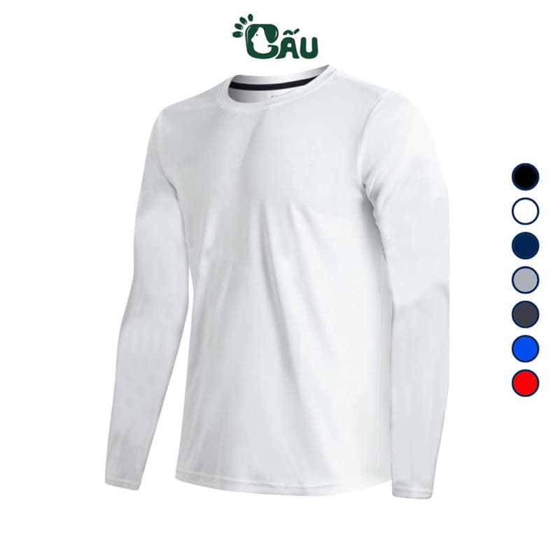 Ảnh Áo giữ nhiệt thể thao nam Gấu 194, vải thun lạnh co dãn siêu tốt, form ôm slimfit - AGN T 2