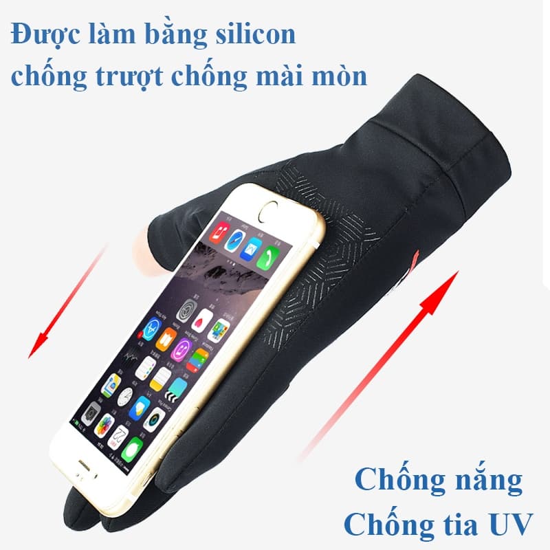Ảnh Găng tay thể thao MYT Găng tay hở ngón chống trượt vải lanh thoáng khí chống tia cực tím phù hợp để lái xe mô tô 4