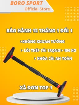 Thumbnail Xà Đơn Treo Tường Bảo Hành 12 Tháng Thanh Xà Gắn Tường Tay Câm Bọc Đệm Chống Trượt Khóa An Toàn Cleacco XDTT Boro Sport 2