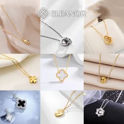 Thumbnail Dây chuyền nữ titan Eleanor Accessories đa dạng kiểu dáng phụ kiện trang sức vòng cổ thời trang 4731 1