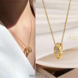 Thumbnail Dây chuyền nữ titan Eleanor Accessories đa dạng kiểu dáng phụ kiện trang sức vòng cổ thời trang 4731 2