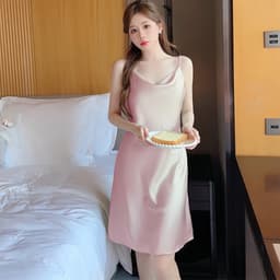 Thumbnail Váy Ngủ Hisexy Hai Dây Lụa Satin Cao Cấp MD12 4