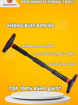 Thumbnail Xà Đơn Treo Tường Bảo Hành 12 Tháng Thanh Xà Gắn Tường Tay Câm Bọc Đệm Chống Trượt Khóa An Toàn Cleacco XDTT Boro Sport 1
