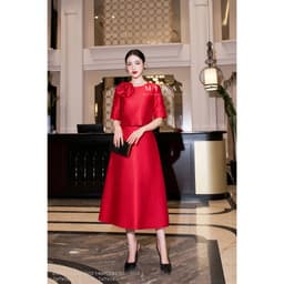 Thumbnail Sét Áo Chân Váy Nữ Công Sở MY WAY Tay Lỡ Sang Trọng 6MAB15144 - 6MCXB2101 - DO0 2