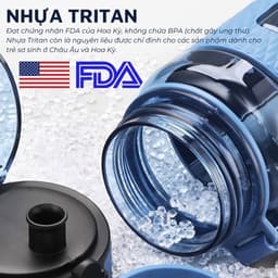 Thumbnail Bình đựng nước bằng nhựa tritan cao cấp DandiHome Uzspace 400/520/800/1100ml 4