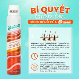 Thumbnail Dầu Gội Khô Batiste Dry Shampoo VOLUME Giúp Làm Phồng Tóc 200ml 4