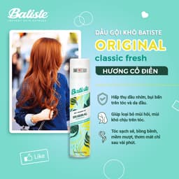 Thumbnail Dầu Gội Khô Hương Cổ Điển Batiste Dry Shampoo Clean & Classic Original 200ml 3