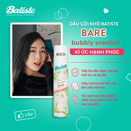 Thumbnail Dầu Gội Khô Batiste Hương Hoa Thiên Nhiên Dịu Nhẹ - Batiste Dry Shampoo Natural & light Bare 200ml 3