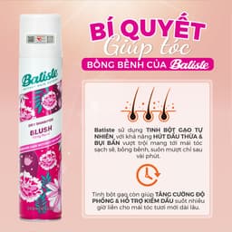 Thumbnail Dầu Gội Khô Batiste Hương Hoa Quyến Rũ - Batiste Dry Shampoo Floral & Flirty Blush 200ml 4