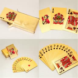 Thumbnail Bài Tây Poker Nhựa Dẻo Nền Đen Vàng Bạc Chọn Màu – Bài Tây Nhựa Chống Thấm Nước Chống Gập Các Loại Chính Hãng Amalife 4