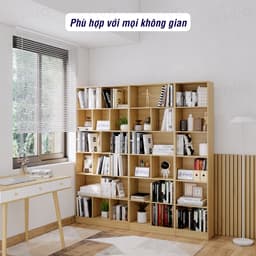 Thumbnail Kệ Sách Để Sàn FIVO FB70, Tấm Lưng Dày Dặn, Lắp Ráp Dễ Dàng, Chất Liệu Gỗ MDF Cao Cấp (80x24x178cm) 3