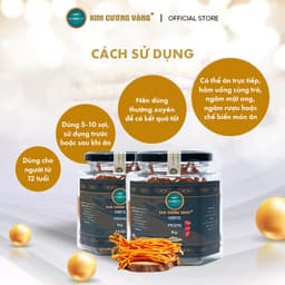 Thumbnail Combo Đông Trùng Hạ Thảo Thượng Phẩm Kim Cương Vàng Hỗ Trợ Đề Kháng Chống Suy Nhược Chính Hãng 2 Lọ x 15gram 3